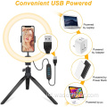 Hot 10 inci Remote Control Remote Selfie Fotographic Ring Light Dengan Tripod Stand untuk Tiktok Makeup dan Live Stream
